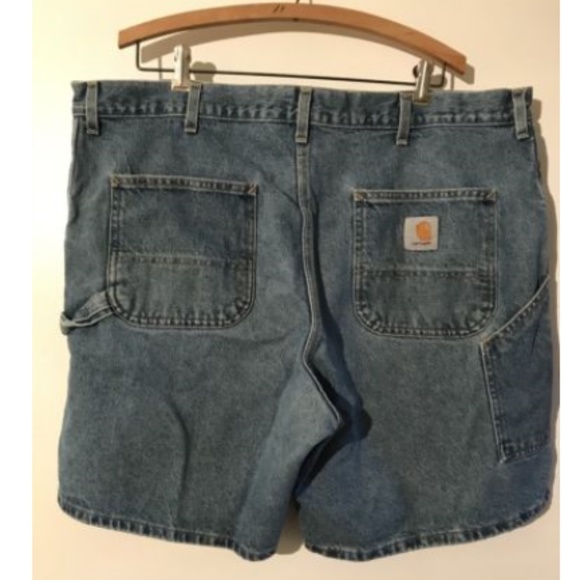 carhartt denim work shorts